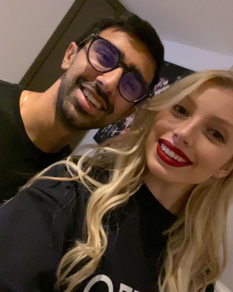 Vikkstar caught on the camera with his dashing partner.